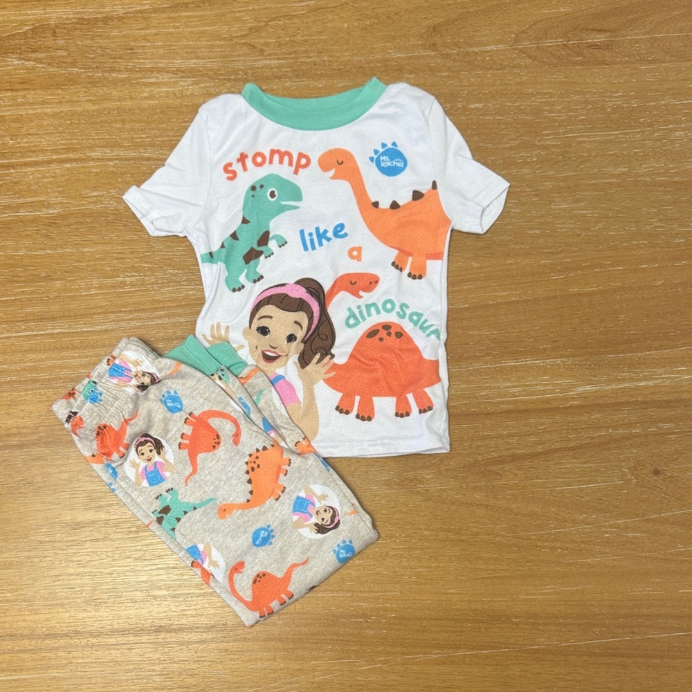 Ms Rachel Dinosaur Print Pajamas